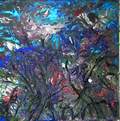 jardin-etrange.vgt%2080x80%20acrylique.Toiles contemporaines abstraites,artiste peintre Florence GAUTIER,tableau abstrait et contemporain.