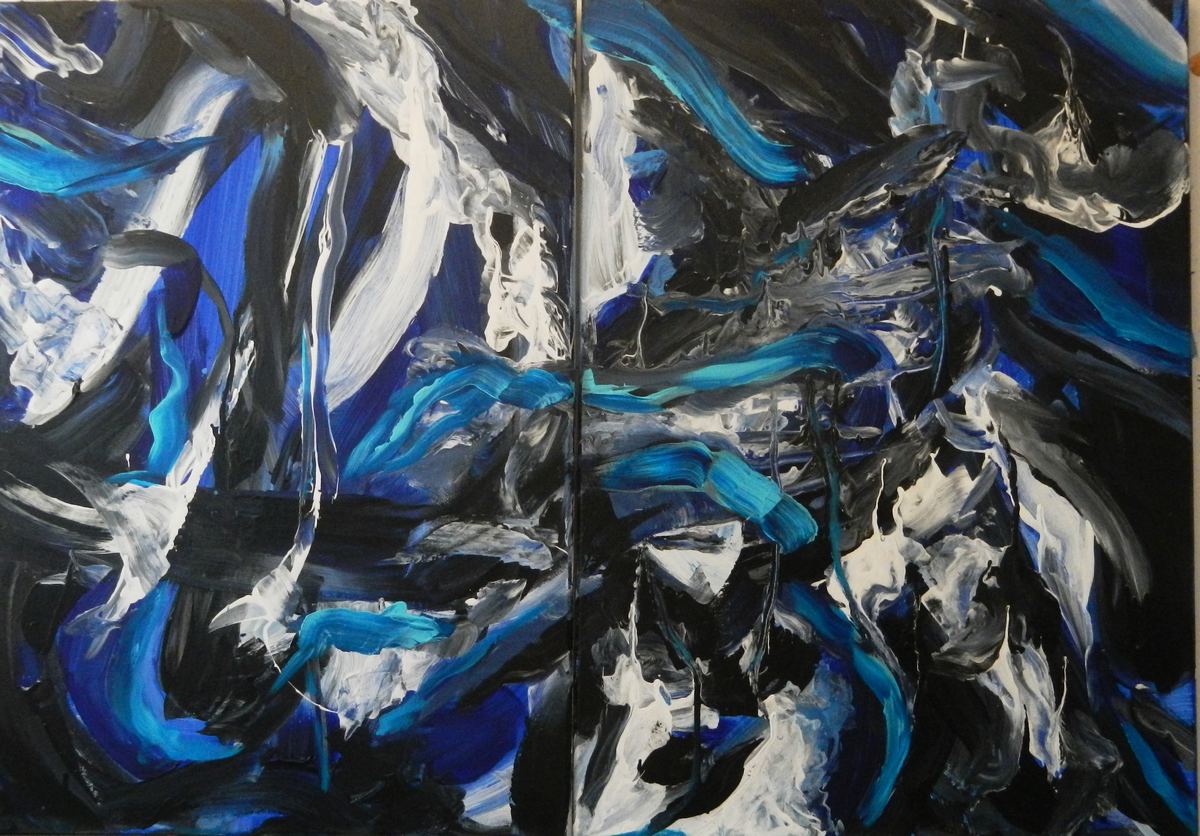 artiste peintre abstrait