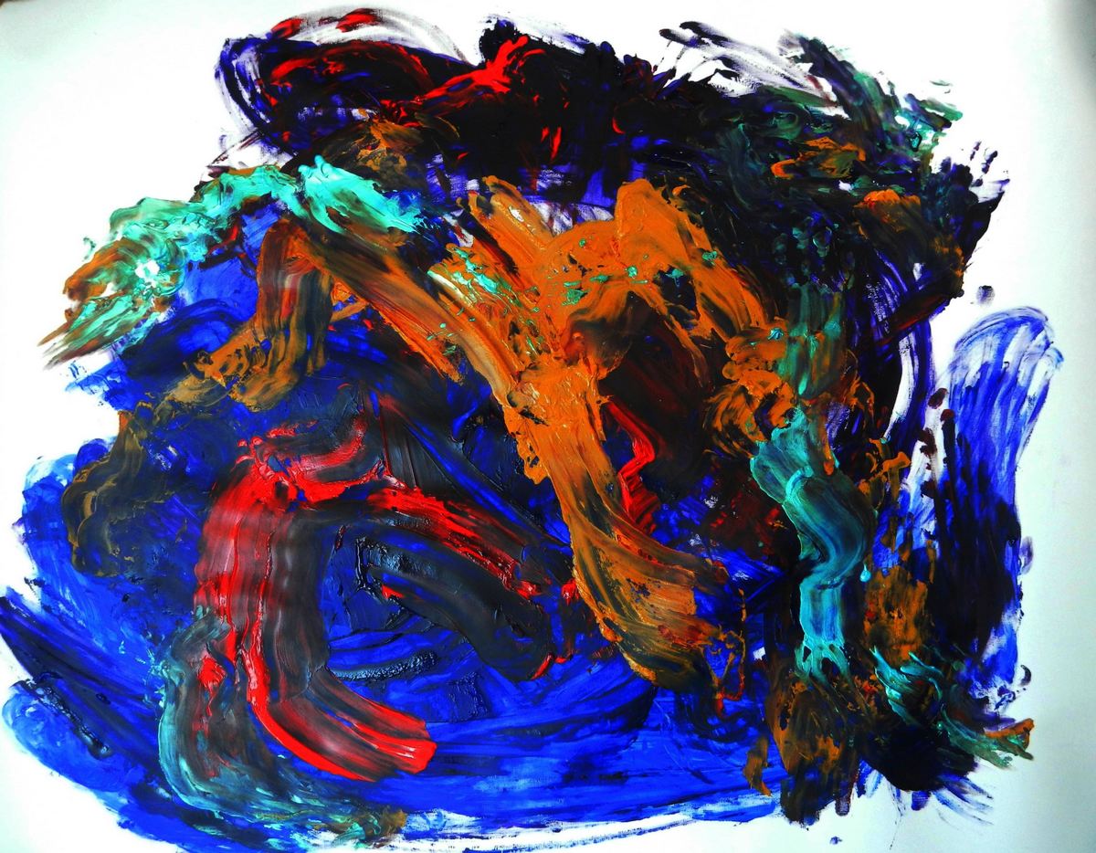 abstrait 2, acrylique sur papier,Tableaux contemporains,artiste peintre Florence
GAUTIER,oeuvre contemporaine.