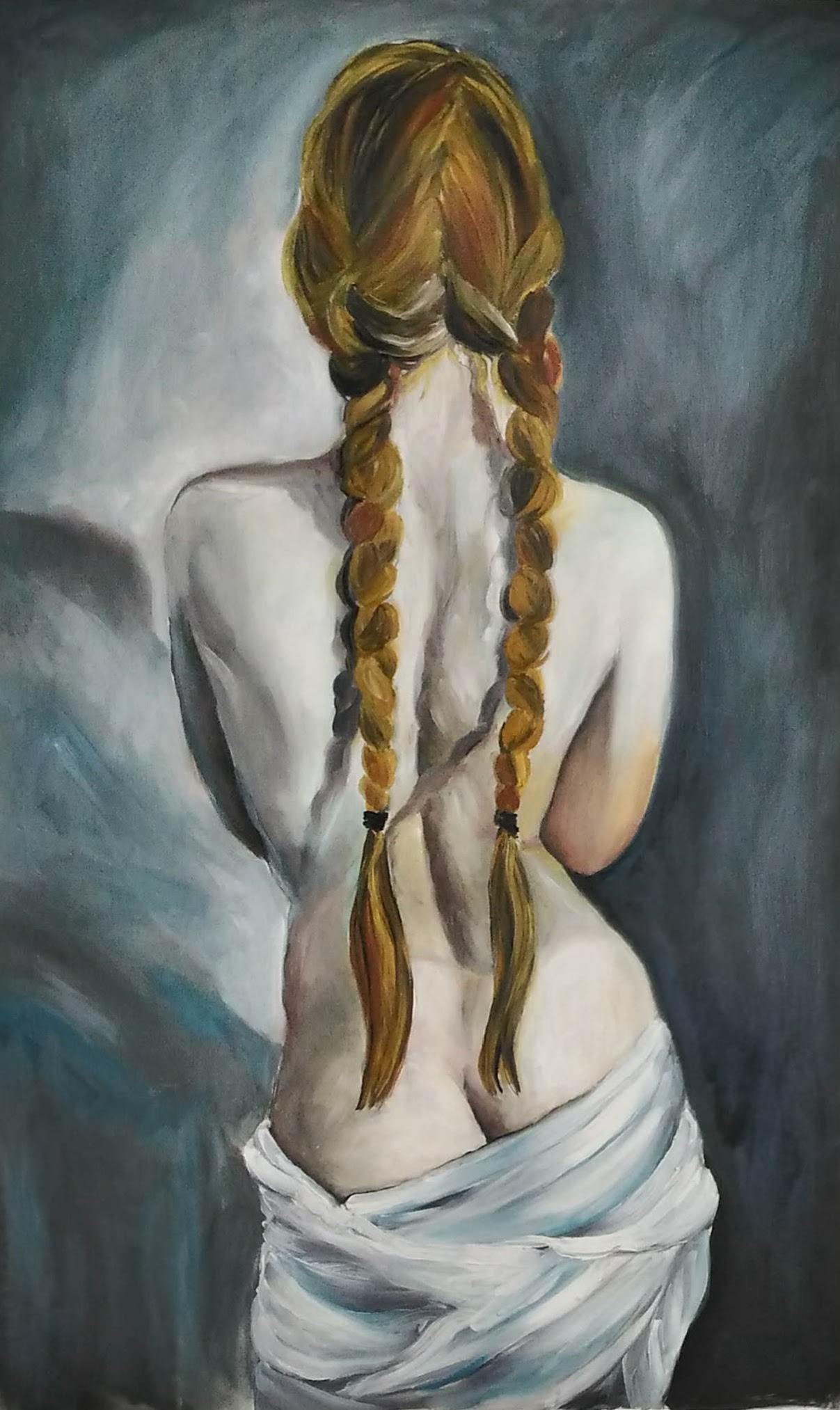  les-tresses-acrylique-sur-papier,Galerie de tableaux 2018,Artiste peintre
contemporain,artiste peintre Florence Gautier