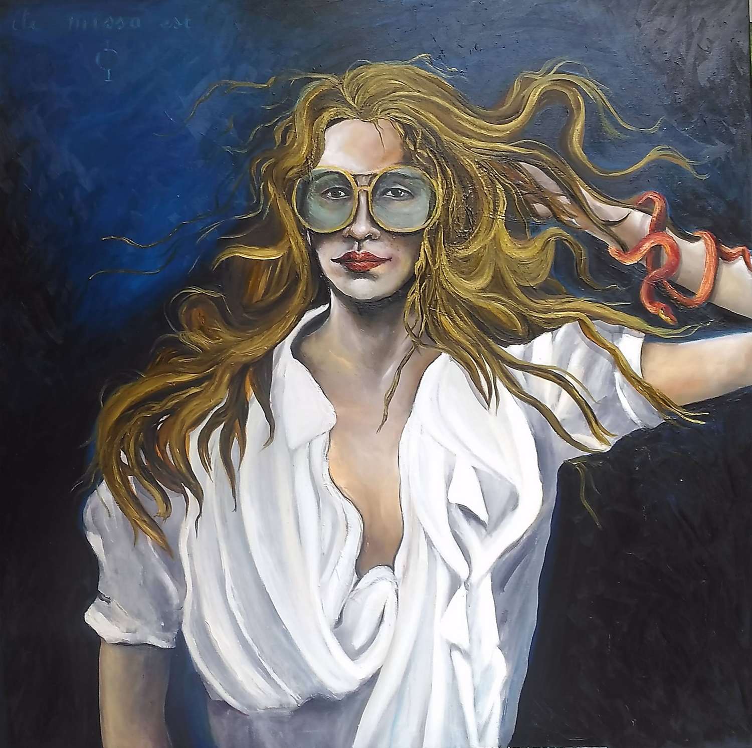 femme-blonde, Artiste peintre Saint Raphael, F.Gautier