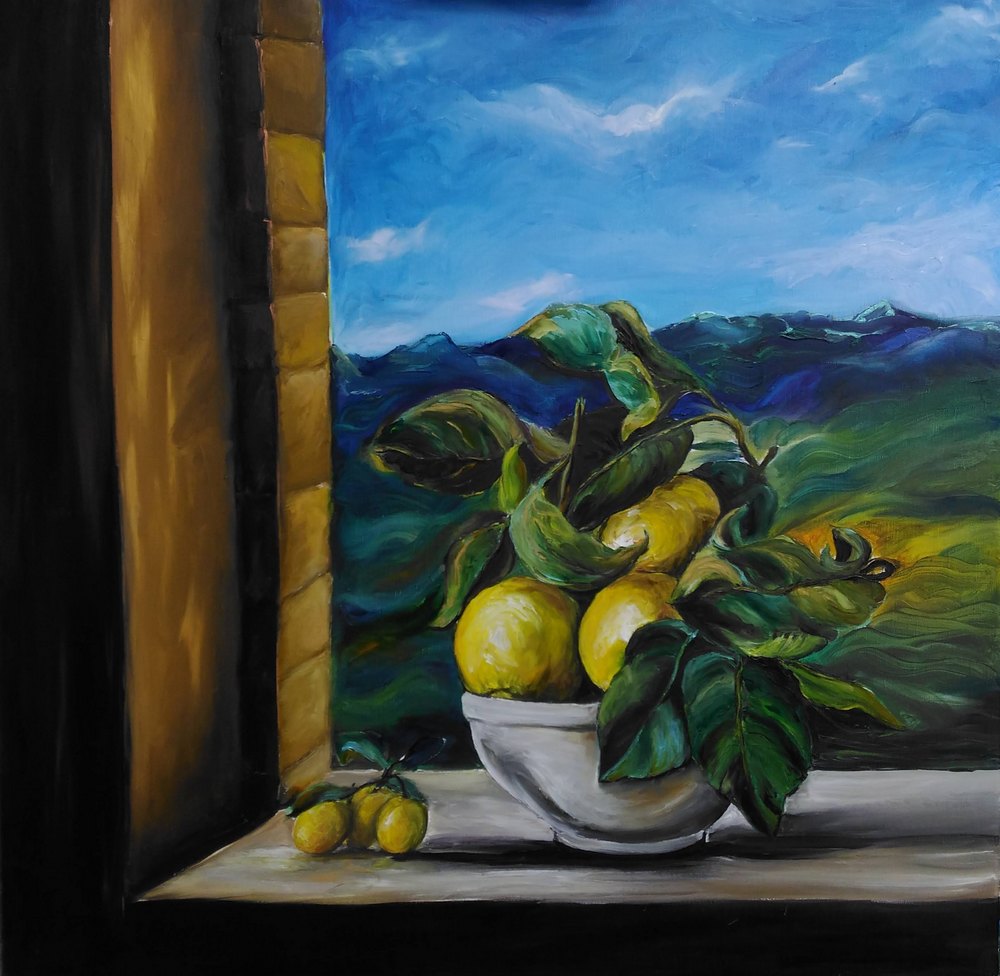  les-citrons-80x80, Artiste peintre Saint Raphael, F.Gautier