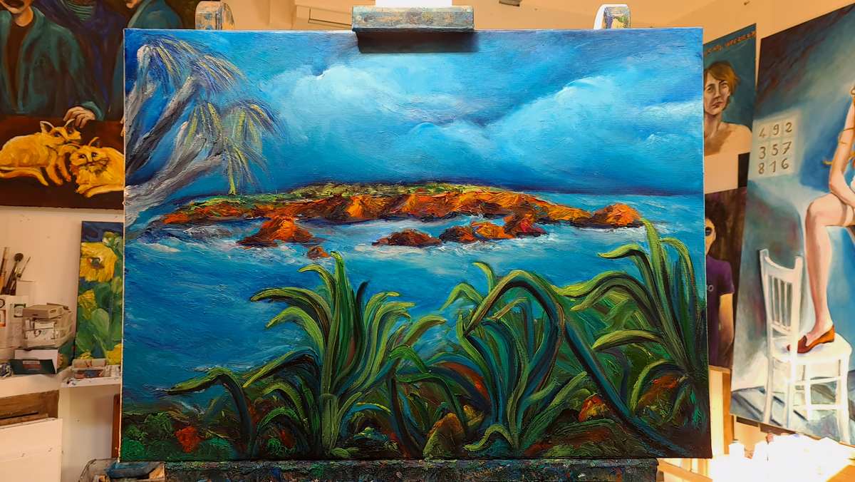  peinture-contemporaine-gautier-  Artiste peintre Saint Raphael, F.Gautier Cote-d'Azur