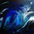 Mer-3-2013,acrylique et pigments sur toile.Artiste peintre Florence Gautier. WIDTH=