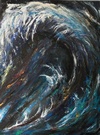 Vague norme-20-09-2015,huile sur toile. Artiste peintre Florence Gautier.