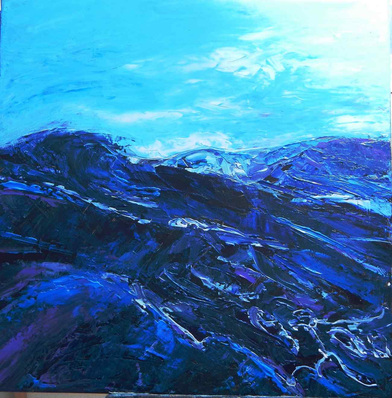  Mer d'aot,acrylique sur toile,artiste peintre Florence Gautier.