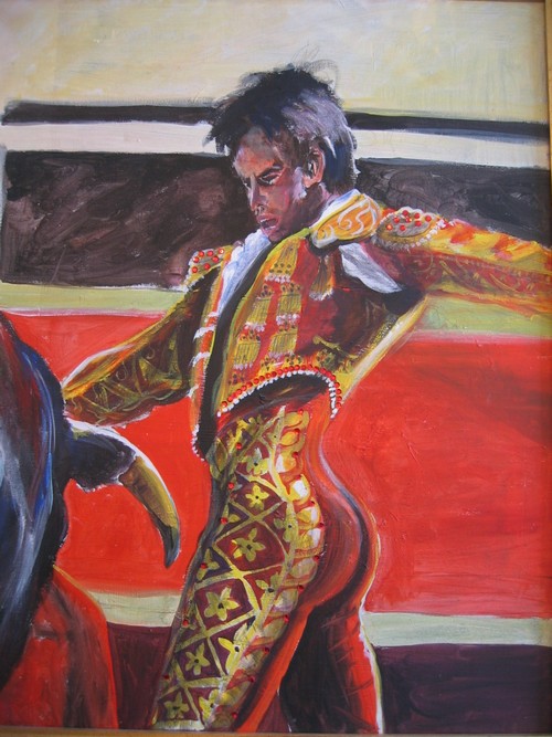 Torador,acrylique sur papier.Artiste peintre Florence Gautier.