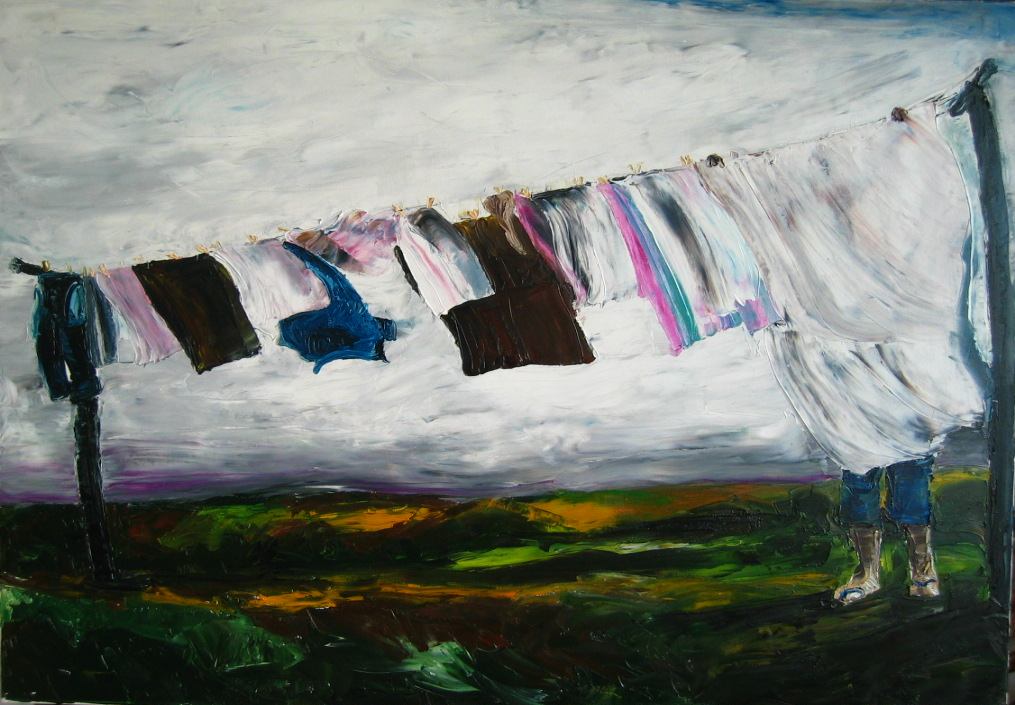 Autant en emporte le vent,Huile sur toile 116 x 81,artiste peintre expressionniste 
Florence Gautier.