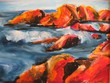 Tableaux de paysage marins,toile paysages marins,repr�sentation paysage marin,peintre contemporain,artiste peintre figurartif,artiste peintre naratif,peinture comtemporaine F.Gautier