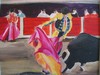 Tableaux de corrida,toile de corrida,repr�sentation corrida.